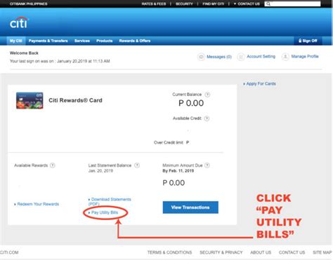 Citi Credit Card Payment Online .